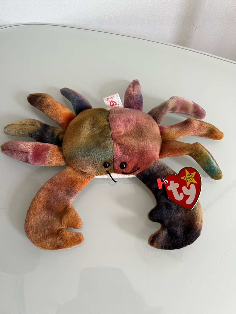 Ty Beanie Baby Claude The Crab 1996 Retired Plush - NWT